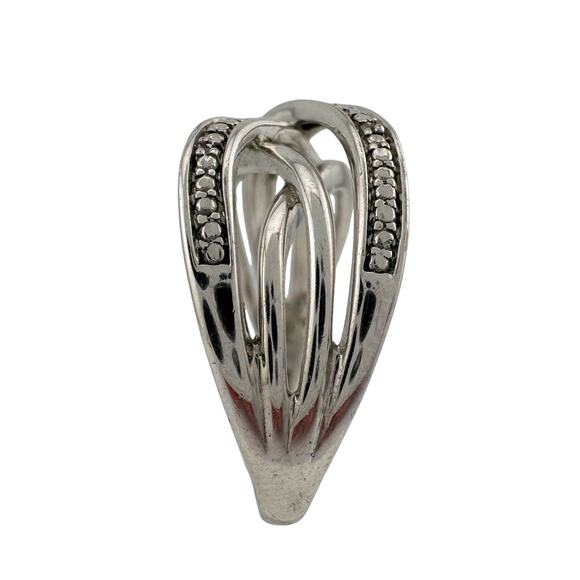 Beautiful Braided Strands Ring with Diamond Accent Size 7 - Picture 3 of 16